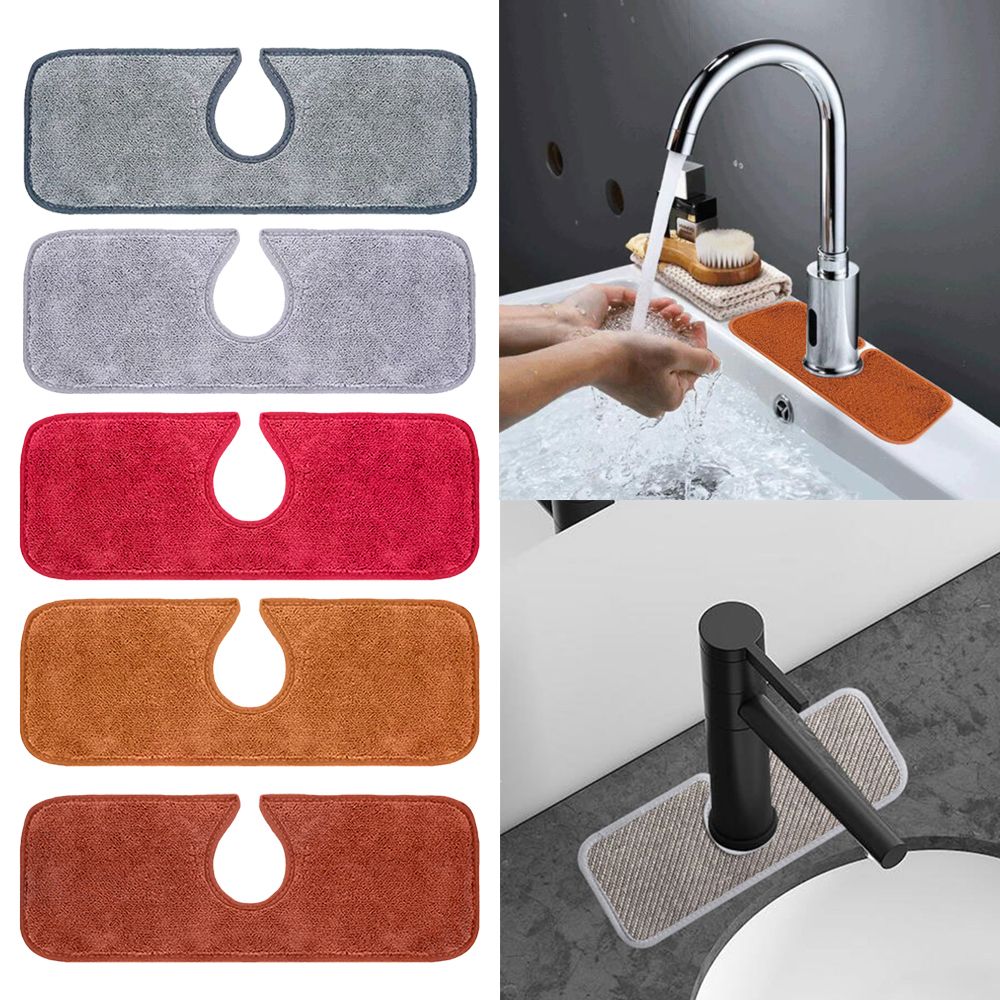 Forniture spruzzata microfibra stuoia di asciugatura multifunzione rubinetto assorbente pad rubinetto tappetino assorbente lavello paraspruzzi