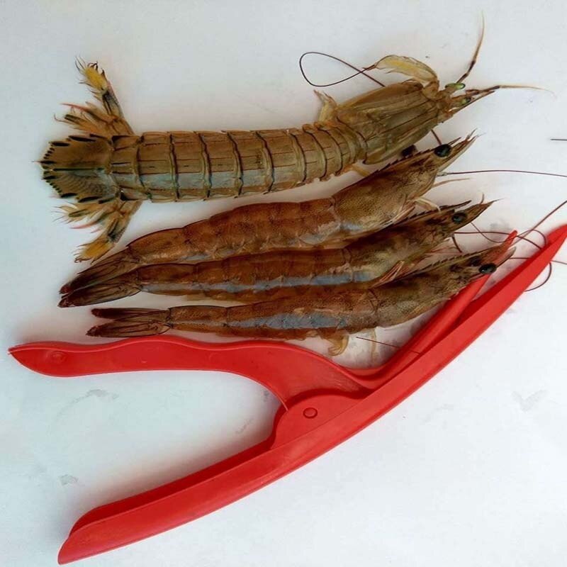 1 pc gambas pelador práctico útil langostino pelador bombardeo dispositivo camarones Deveiner cáscara herramientas de cocina