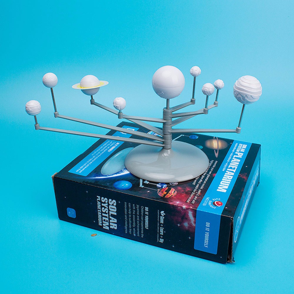 1 Pc/Box Fasinating Interesting Manual DIY 9-Planet Solar-System Model Planetarium for Children Physics & Mathematics Education