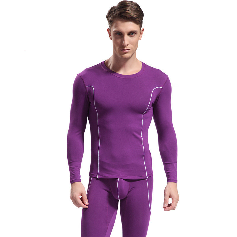 Men's Long Johns Set Bamboo Fiber Soft Thermal Underwear Comfortable Mens Leggings warm Sleepwear for winter