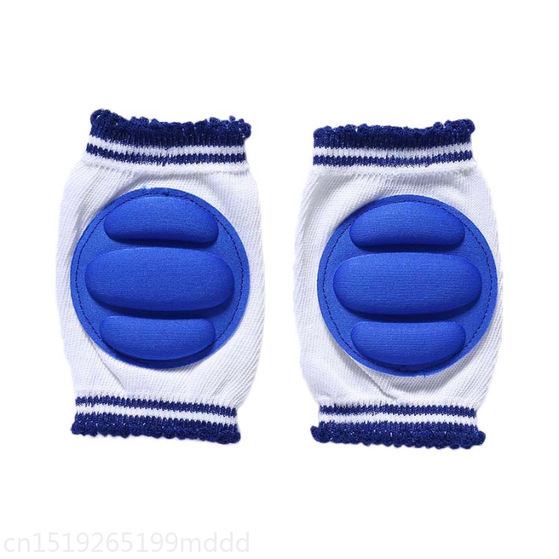 Kids Kneecap Breathable Knees Protector Crawling Leg Pads Elbow Cushion Toddlers: Navy Blue