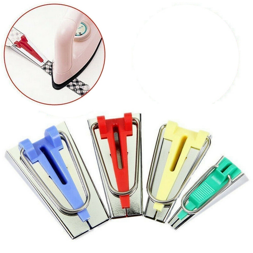 4PCS Tape maker patchwork tool Sewing glue ironing Fabric 6mm 12mm 18mm 25mm