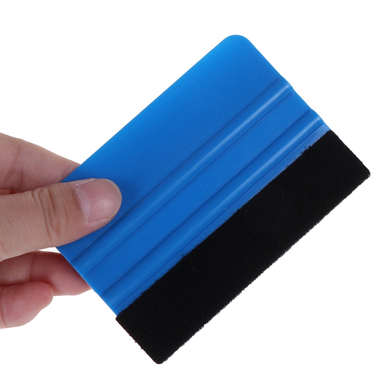 Vinylfolie kort gummiskraber bilfolie indpakning ruskind filt skraber auto bil styling klistermærke tilbehør vindue farvetone værktøjer
