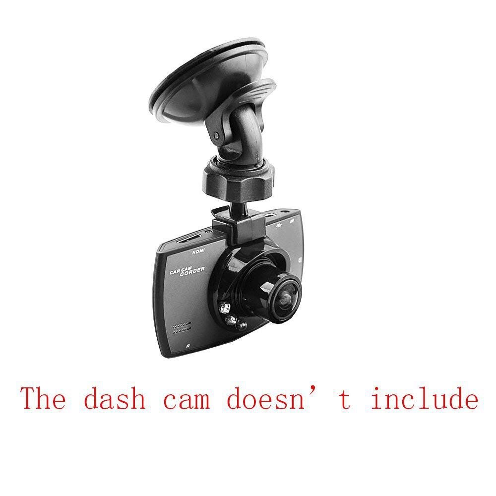 Bil sugekop til dash cam holder med 6 typer adapter , 360 graders vinkel bilmontering til kørsel af dvr kamera videokamera