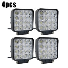 48W luz de trabajo LED coche 12V 24V foco de la lámpara para camión todoterreno 3,520LM luces de coche barra de luz/piezas de coche de luz de trabajo: 4PCS