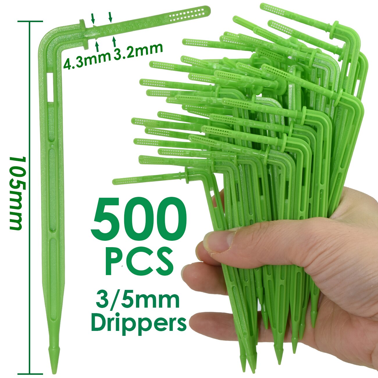 KESLA 10-100M 2L 4L 8L/H Garden Micro Drip Irrigation 1/8'' Hose Emitter Watering System Kit 3/5mm Arrow Dripper Tool Greenhouse