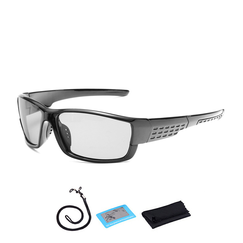 Gafas polarizadas y fotocromáticas para pescar, lentes deportivas polarizadas para hombre y mujer, gafas de sol con cuerda para conducir y pescar: F11 Glossy