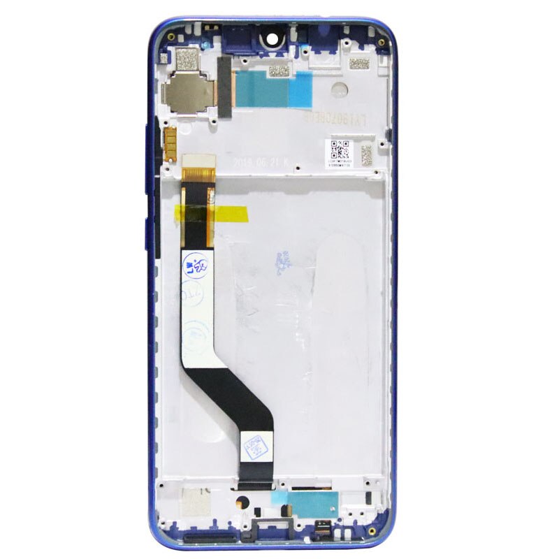 Pantalla táctil LCD Original de 6,3 &quot;con marco para móvil, montaje de digitalizador, piezas de reparación, para Xiaomi Redmi Note 7, Redmi Note 7 Pro: Blue With Frame