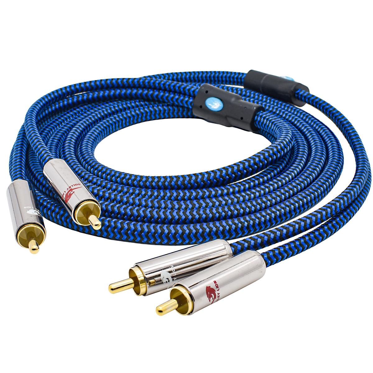 Kabel audio audiophile z podwójnymi złączami RCA robić wzmacniacza, subwoofera, głośnika, samochodowego odtwarzacza DVD, kabel ekranowany 2RCA robić 2RCA, 1M 2M 3M 5M 8M 10M