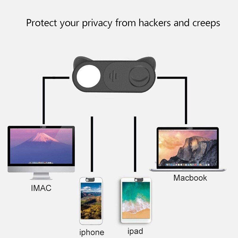 6 pakkauksen verkkokameran kannen liukukansi ultraohut tietokoneelle pro ecoho show tabletti ipad puhelin suojaa yksityisyyttä