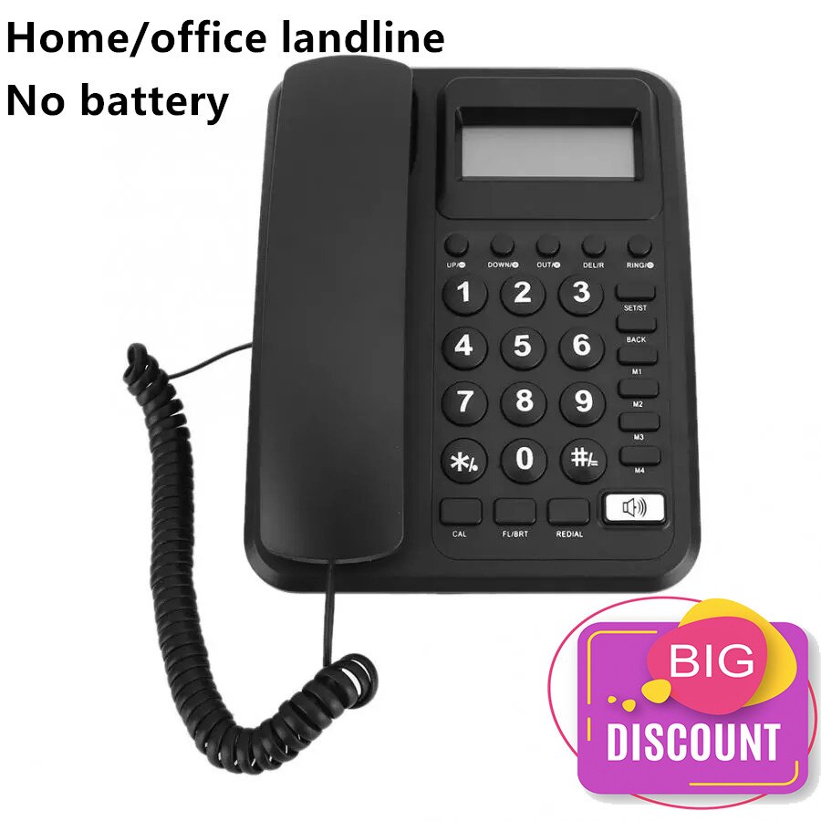 Zopsc-1 Vaste telefoon voor thuis, 16 cijfers LCD-display Pre-dial