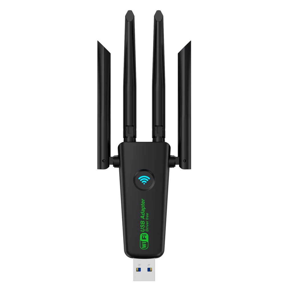 1200Mbps USB Wifi Adapter Dual Band 2.4GHz 5GHz WiFi Dongle With 4 Antenna PC Mini Computer Wireless Network Card Receiver