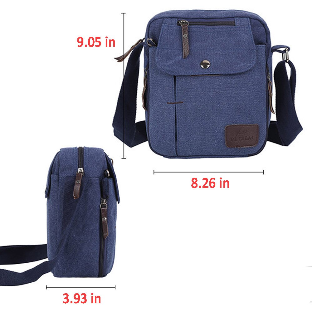 Canvas män sidoväska solid axelväska för kvinnor casual crossbody väskor mini män shopping handväskor man handväska sling pack