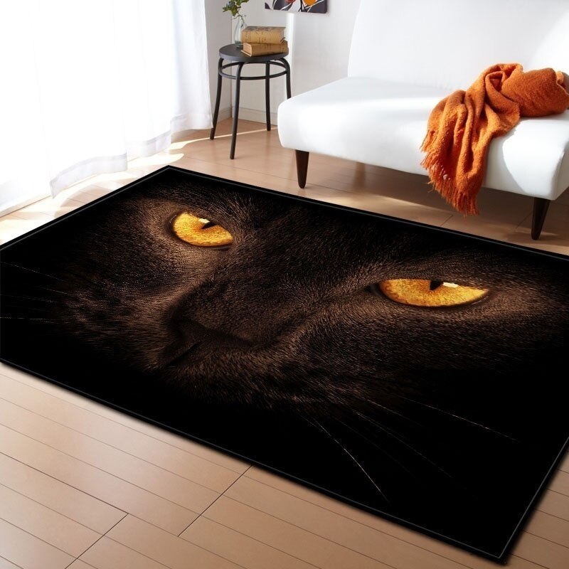 3D Kat Tijger Schedel Tapijt Voor Woonkamer Slaapkamer Thuis Mode Antislip Entree Deur Badkamer Mat Indoor Tapijt Deurmat decor