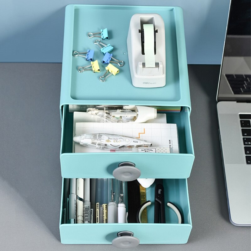 Japanese Style Drawer Storage Box Stackable Desktop Organizer Stationery Pen Mobile Phone Jewelry Sundries Container