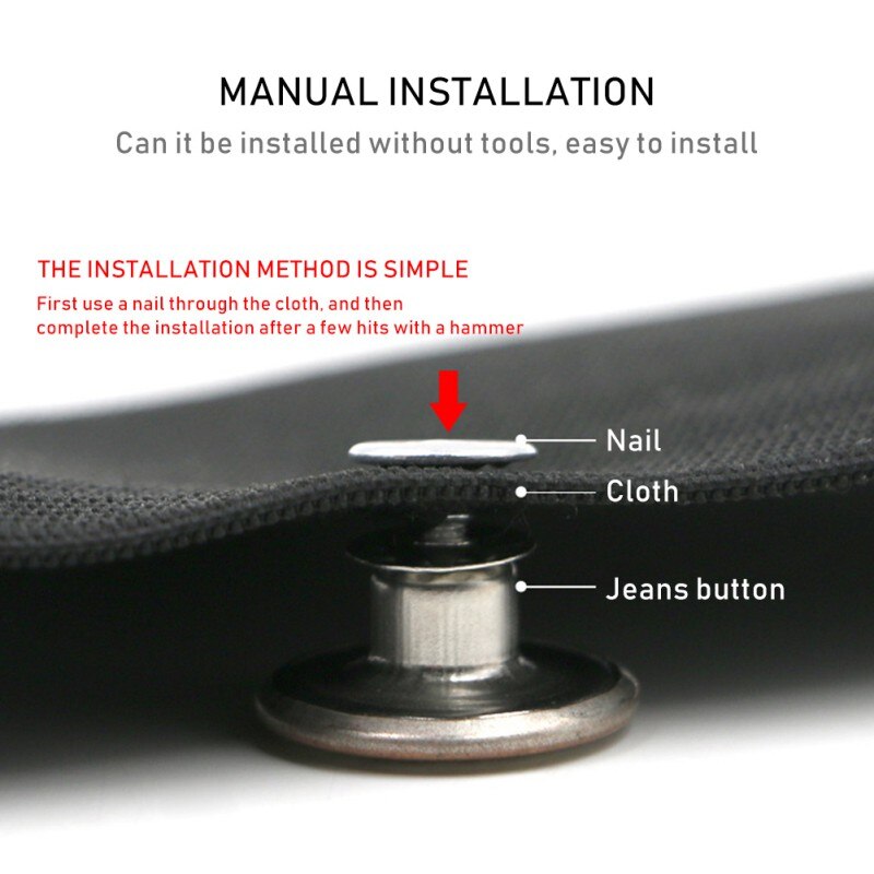 10pcs Snap Fastener Metal Pants Button Adjustable Free Sewing Buttons for Clothing Jeans Waist Button Buckle 17mm