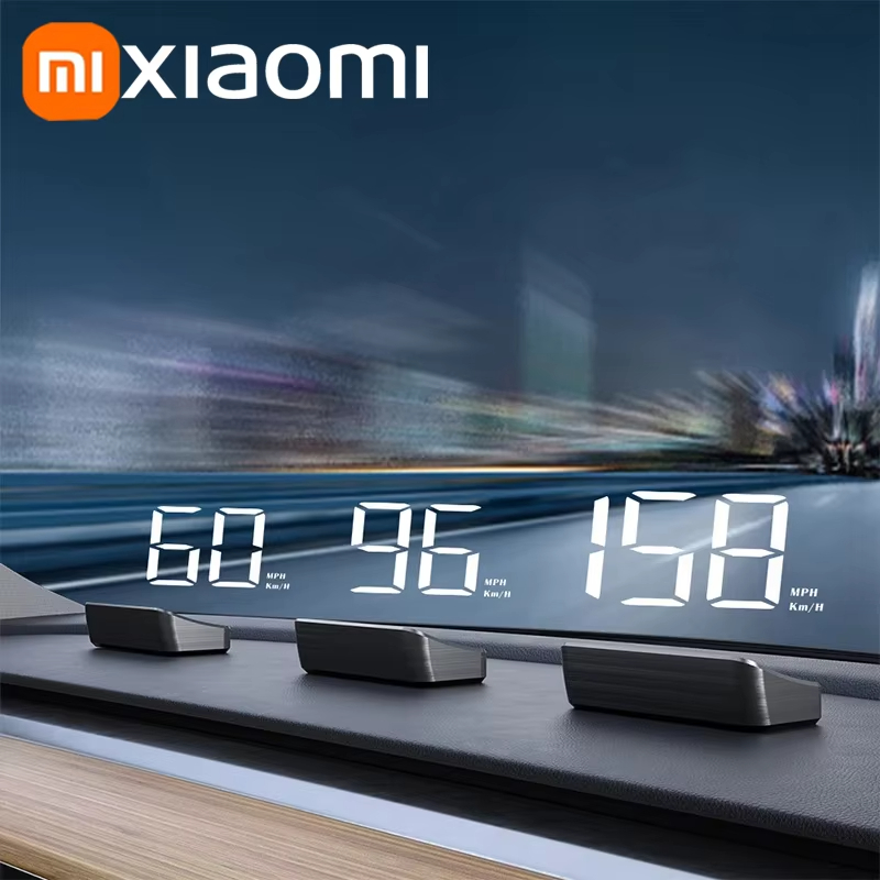 Xiaomi In-vehicle Speedometer HUD Head Up Display Digital Speed Mete GPS Compass Multifunctional Car Windshield Projector