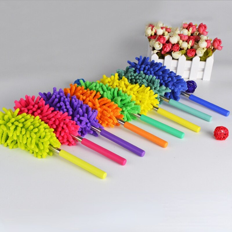 Plumero desmontable para techo de muebles de coche, Mini cepillo retráctil de fibra para limpieza de polvo, limpiador para el hogar