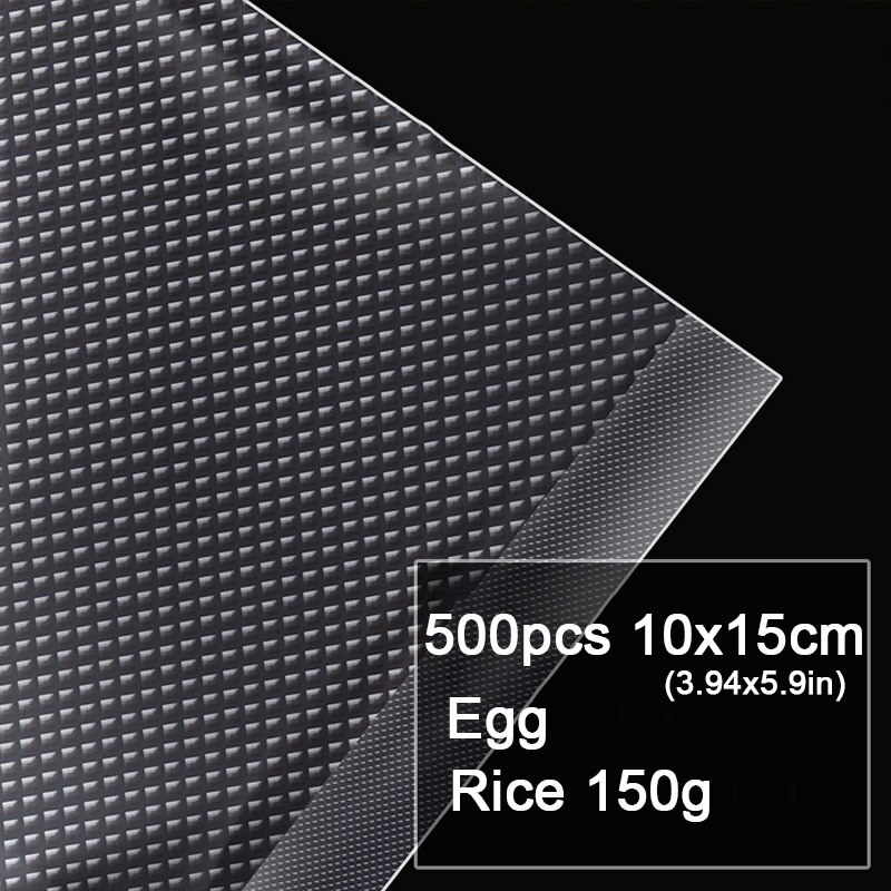 100pcs Kitchen Food Vacuum Sealer Bag Sous Vide Food Saver Storage Vacuum Packaging Bags Kitchen Accessories BPA-Free: 500pcs 10x15cm