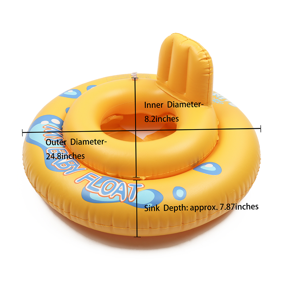 1 Stuk Ronde Zomer Kids Baby Float Zwemmen Zwembad 2 Cirkels Hollow Zwemmen Zitting Cartoon Float Zwembad