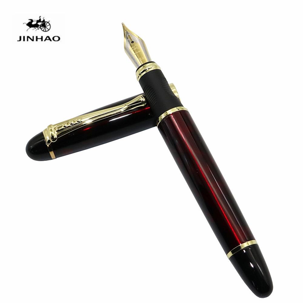 Jinhao X450 Iraurita Brunnen stift Voll metall Goldene Clip luxus stifte Schüler Schreibwaren Büro schule liefert: Spinne rot
