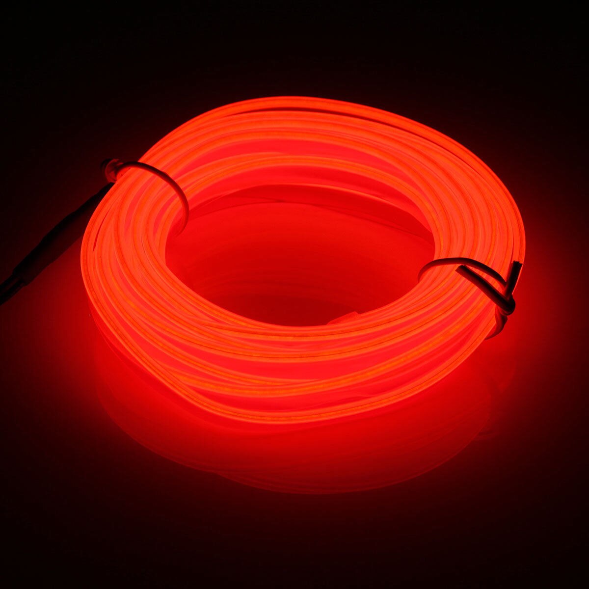 Auto rød ledning lys med el strip interiør dekoration foldbar belysning