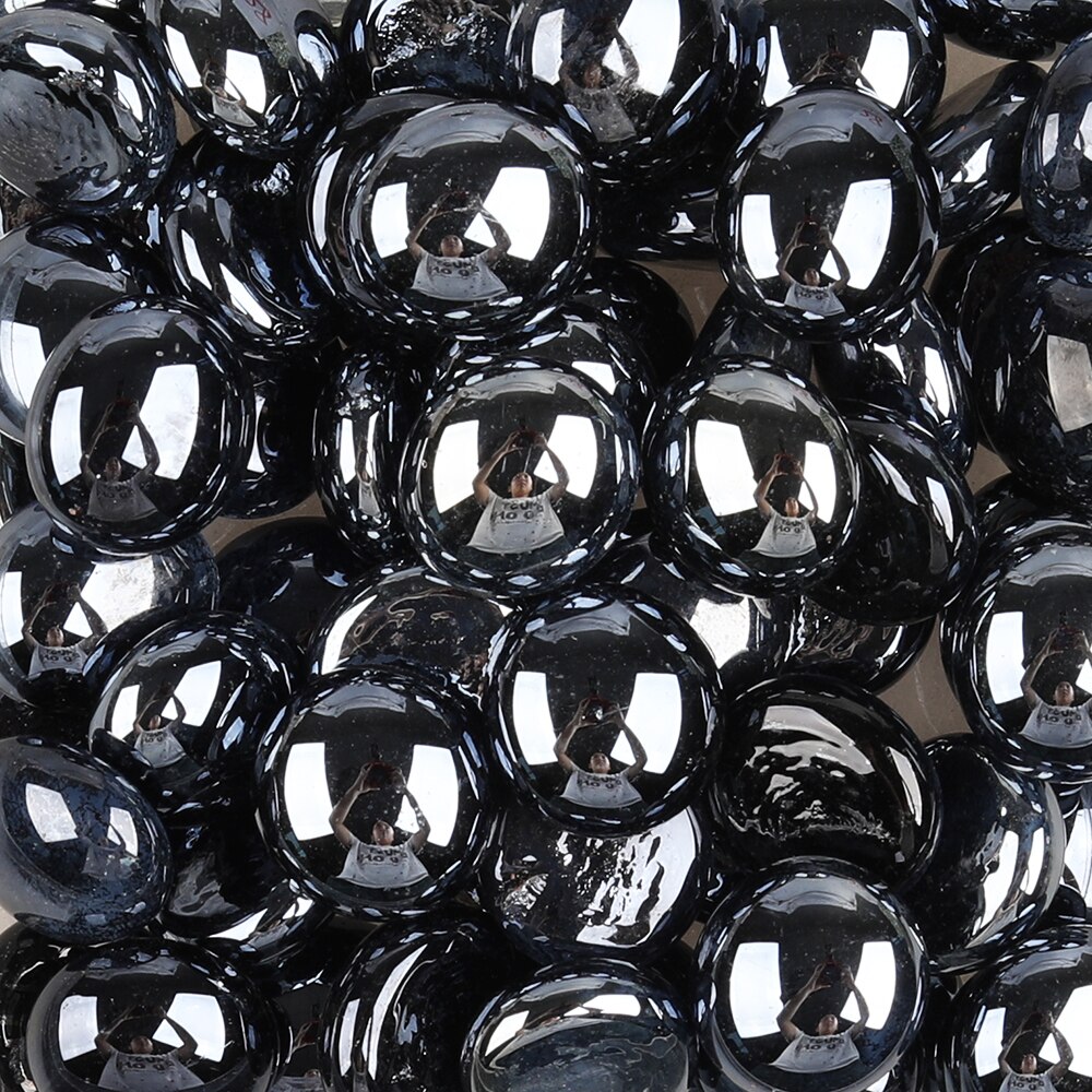 200g/ 65 pcs 13-18mm small Transparent Glass gems Glass drops Glass Nuggets Glass beads DIY craft mosaic red blue white black: XR13