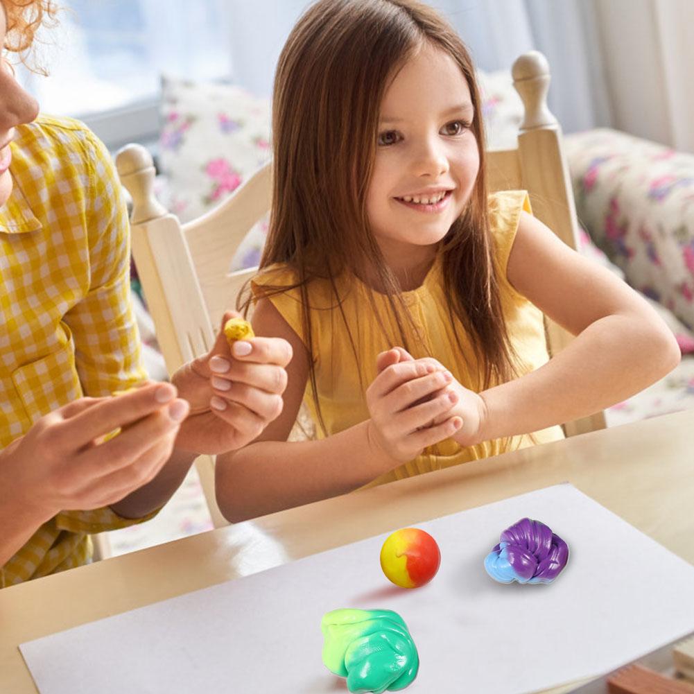 Kleur Veranderende Klei Temperatuur Gevoelige Stuiterende Klei Zachte Boetseerklei Set Educatief Speelgoed Voor Volwassenen Kids Aged 4 En Up