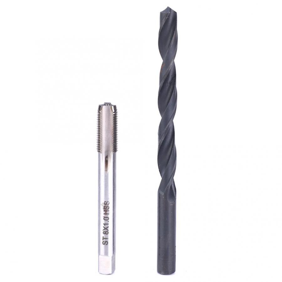 Rvs 20 -delige draadreparatieset  m8 x 1 rvs-tapset voor het repareren van binnendraad en inzethuls