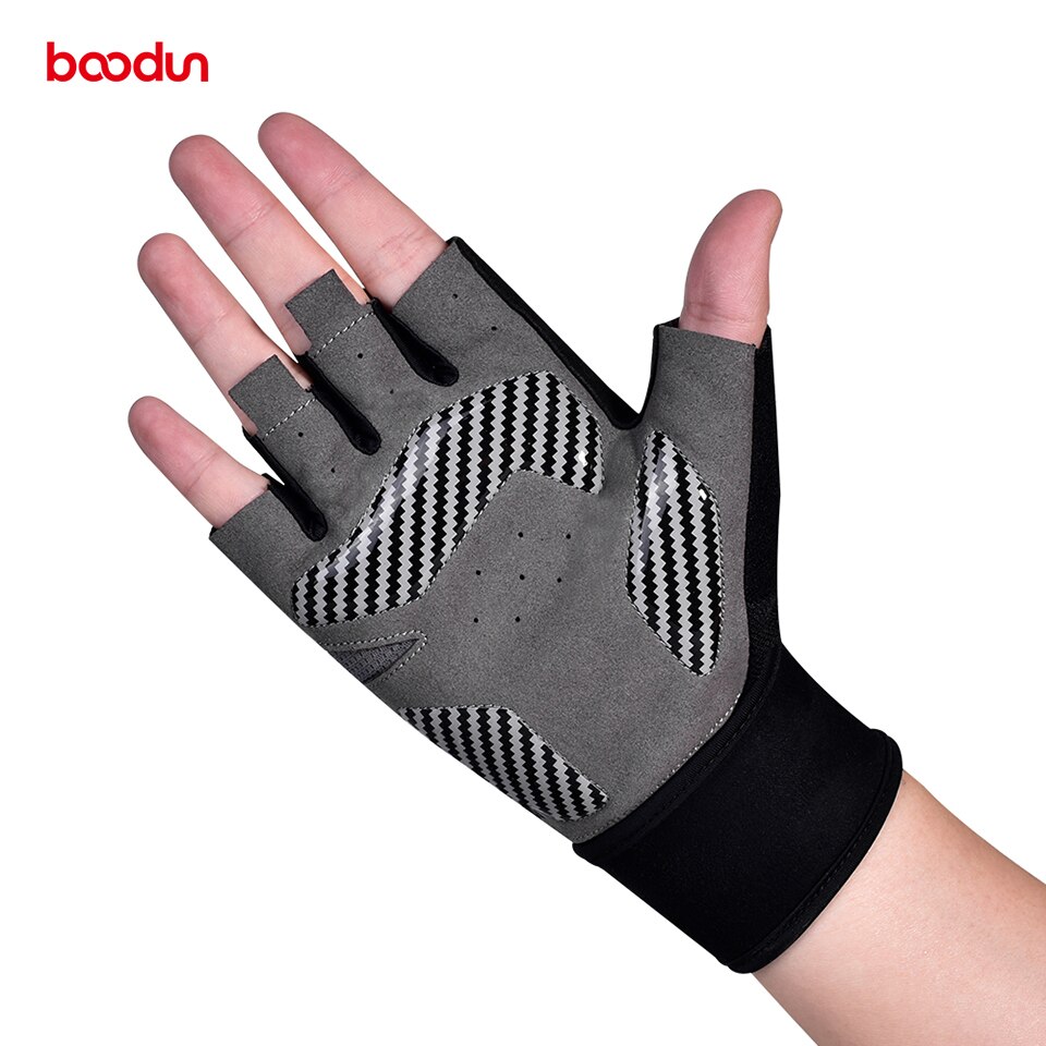 Boodun – gants de gymnastique, protection de la paume des mains, avec enveloppe de poignet, Crossfit, musculation, levage de poids