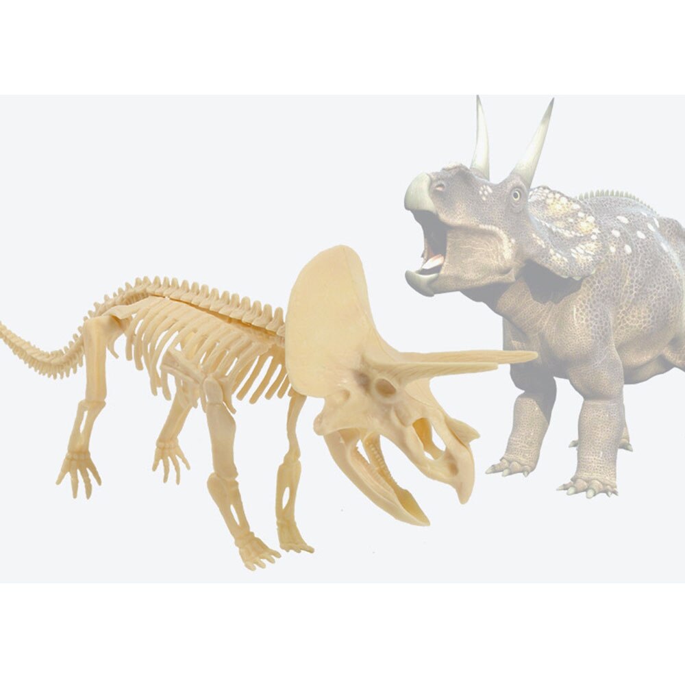 Archaeology Excavation Toys Stegosaurus Triceratops Mammoth Skeleton Models Children DIY Puzzle Games