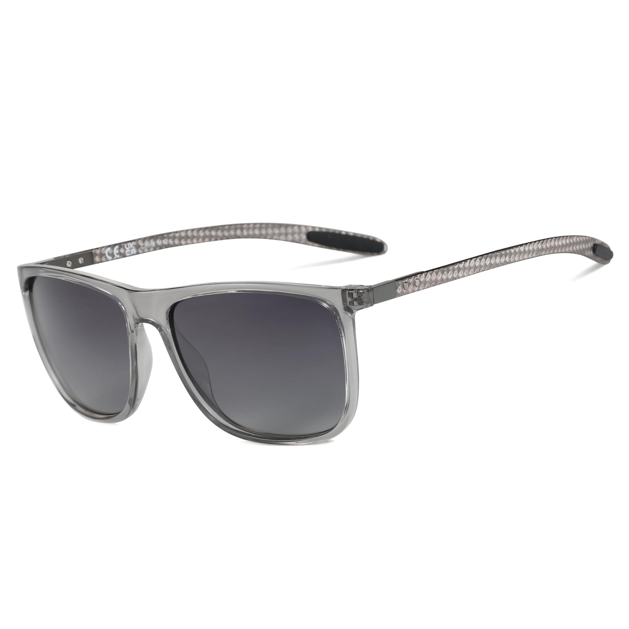 ZENOTTIC gafas de sol polarizadas cuadradas para hombres gafas de sol ultraligeras de fibra de carbono para conducir, pescar, deportes de Golf protección UV400: Azul marino