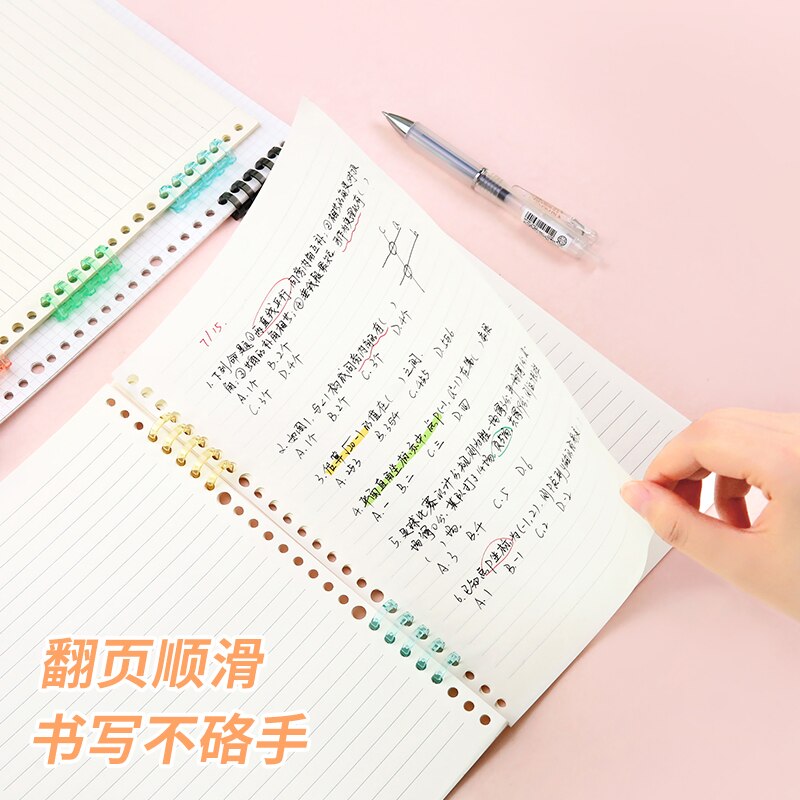 MOHAMM 1 PC Mini Plastic 5-Hole Loose Leaf Binder Book Rings for A5 B5 A4 Paper Storage Tool Scrapbooking Art Craft DIY Student