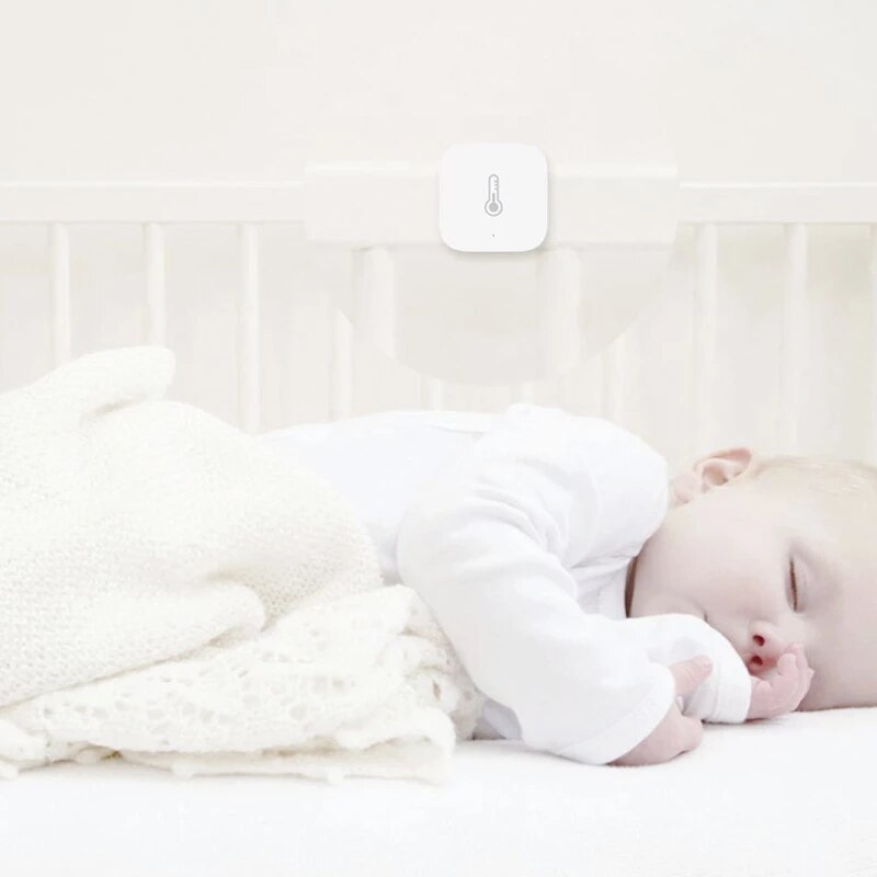 Aqara – Capteur de température, humidité et pression atmosphérique connecté, détecteur environnemental, connexion Zigbee, contrôle avec application Xiaomi Mi Home