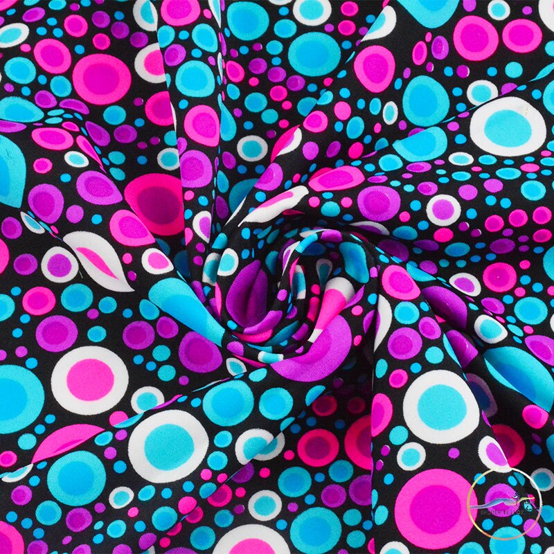 Polyester Fabric Printed Cloth High Quilting Fabrics For Party Dress Dancewear Fabrics