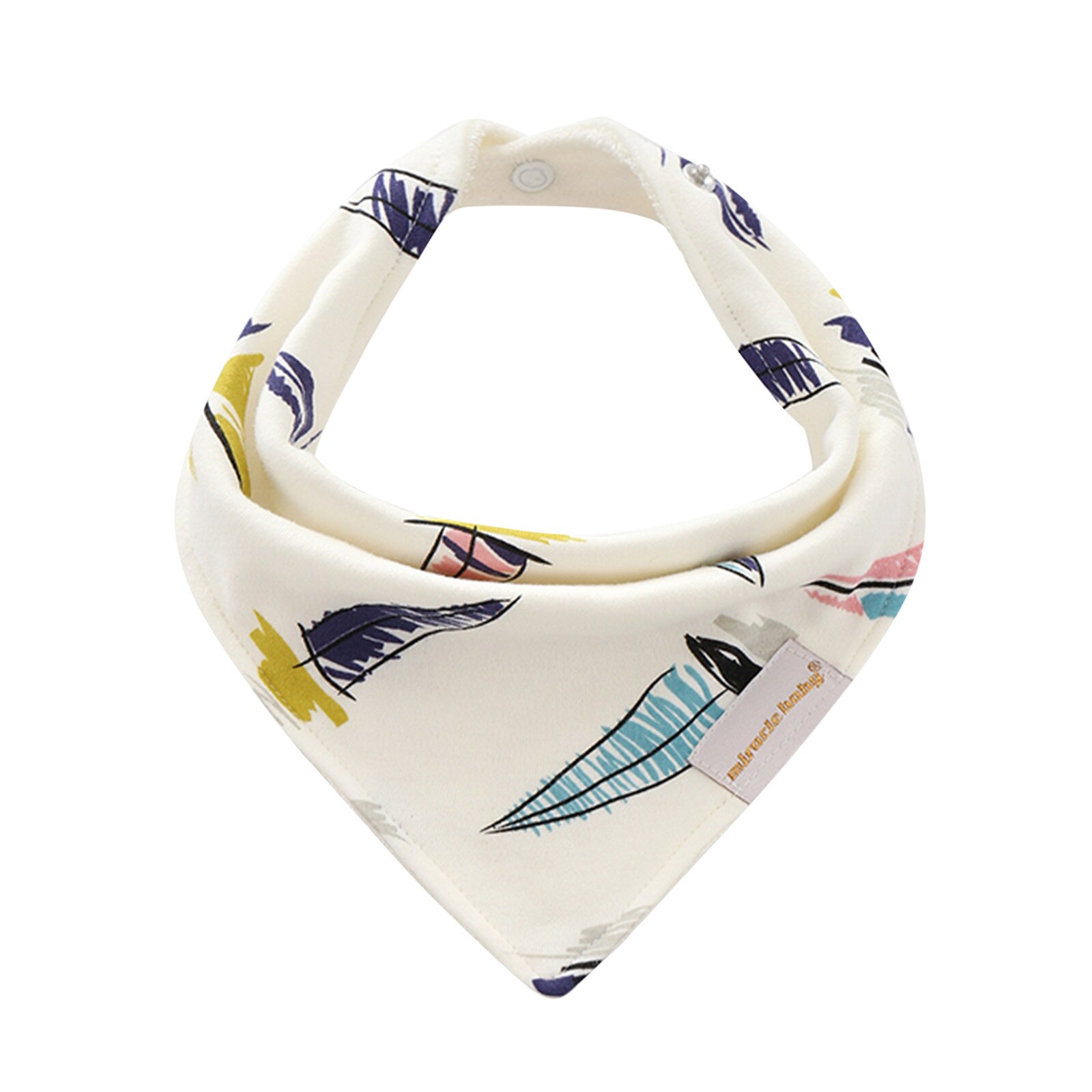 1 pz bavaglini per bambini bavaglini Bandana simpatico cartone animato per bavaglini per bambini bavaglini assorbenti per sbavatura e dentizione 3-24 mesi bandane per bambino: F