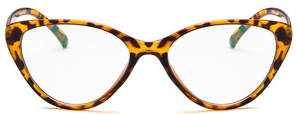 Spectacle frame cat eye Glasses frame clear lens Women Red black Eyewear optical frames myopia nerd black purpl eyeglasses: leopard