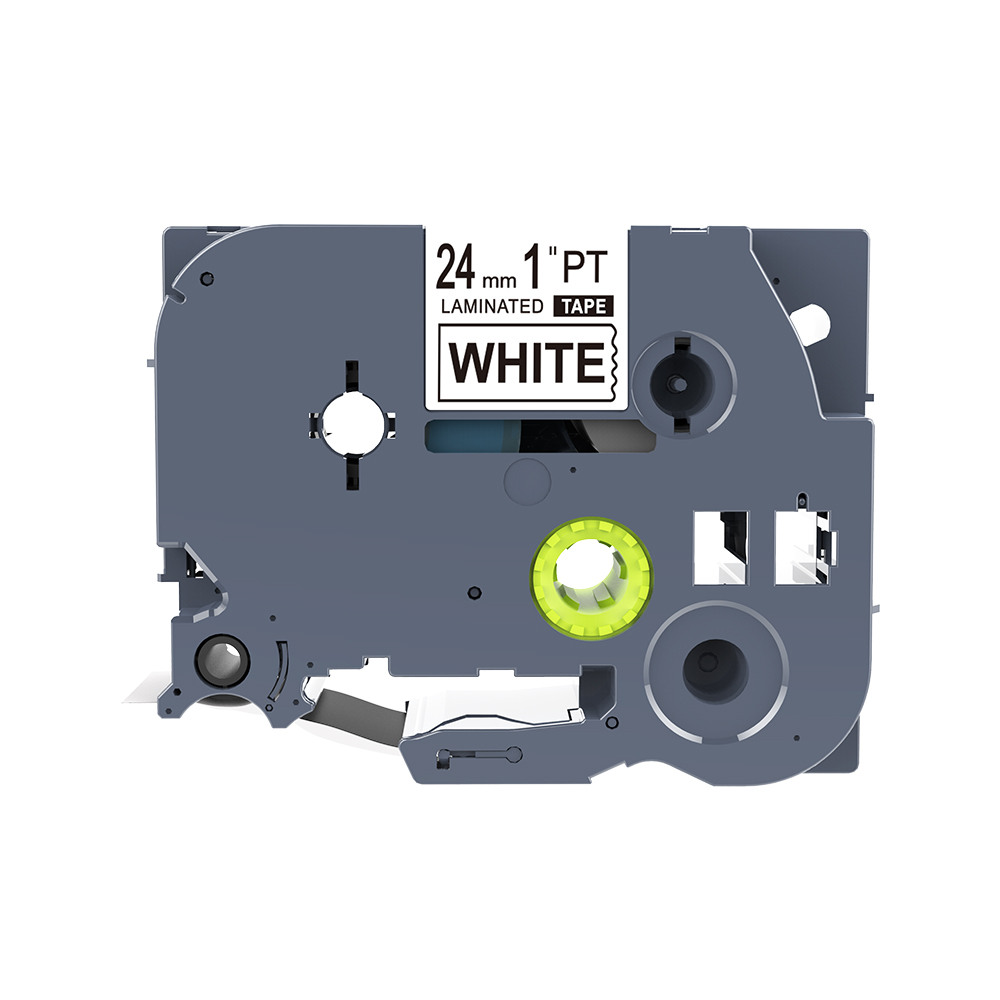 1PCS TZ2-251 TZe251 Black on White 24mm for Brother TZ Laminated Label Tape Compatible for P-touch Label Machine PT330 PT-E550: Black-White