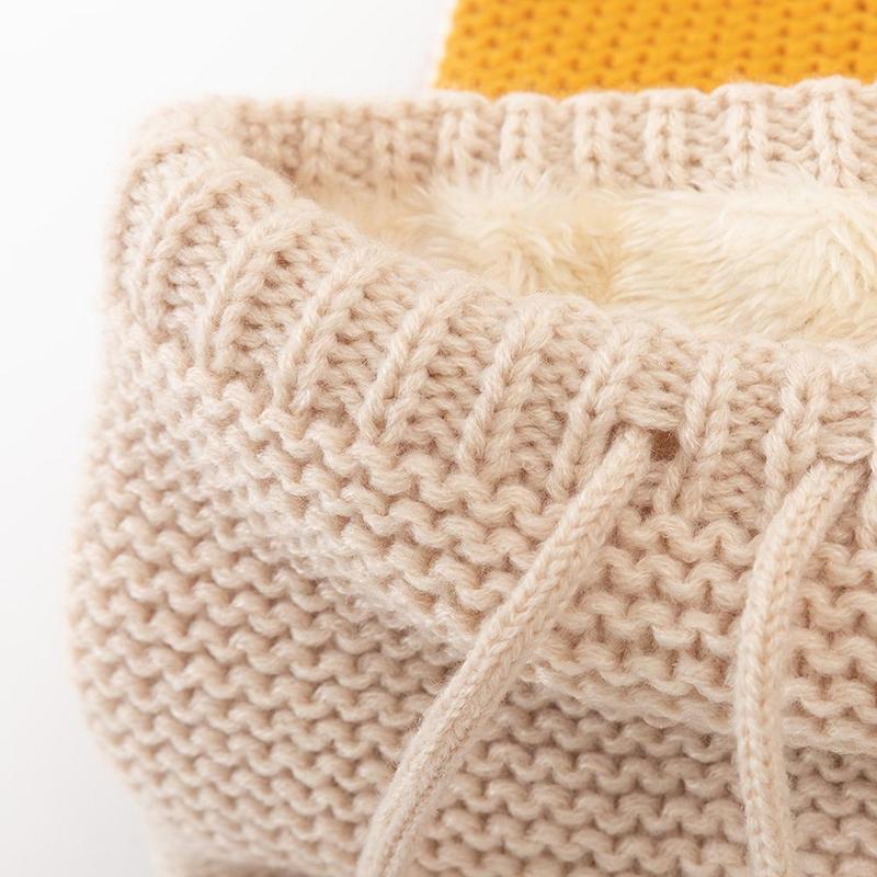 Winter Bib Warm Scarf For Knitted Solid Color Cotton Women Scarf Neck Scarves Comfortable Soft High Knitting Qualit O0Y2