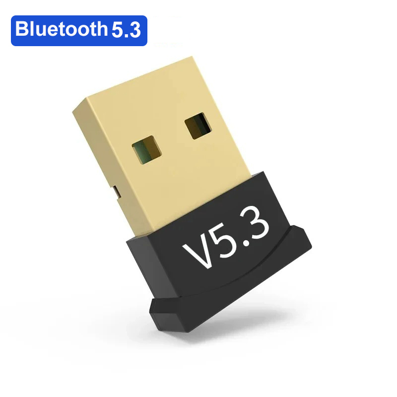 USB Bluetooth 5.4 Adapter Audio Dongle Adapter Mini USB Draadloze Ontvanger Zender V5.1 Voor PC Laptop Driver Gratis Win10/11: Rood