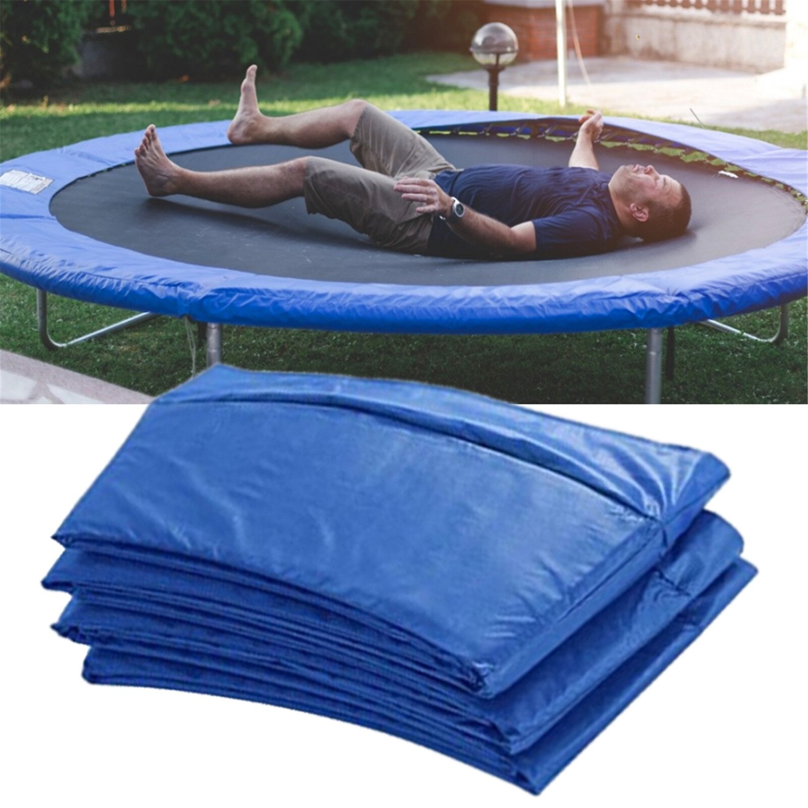 1.83m/2.44m Universal Trampoline Replacement Safety Pad Spring Cover Long Lasting Trampoline Edge Cover Fitness Accessories