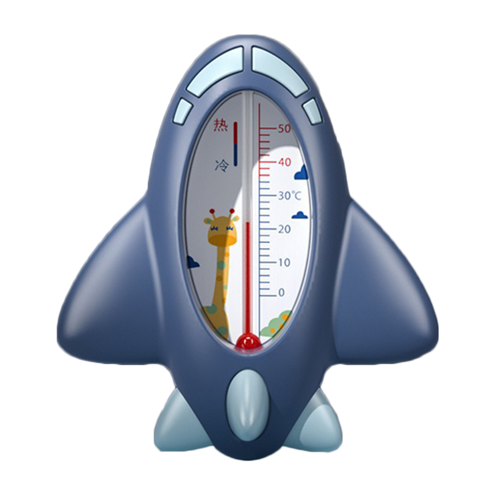 Aereo bambino bagno doccia termometro per acqua sensore di temperatura sicuro per neonati termometro per doccia impermeabile galleggiante: buio blu