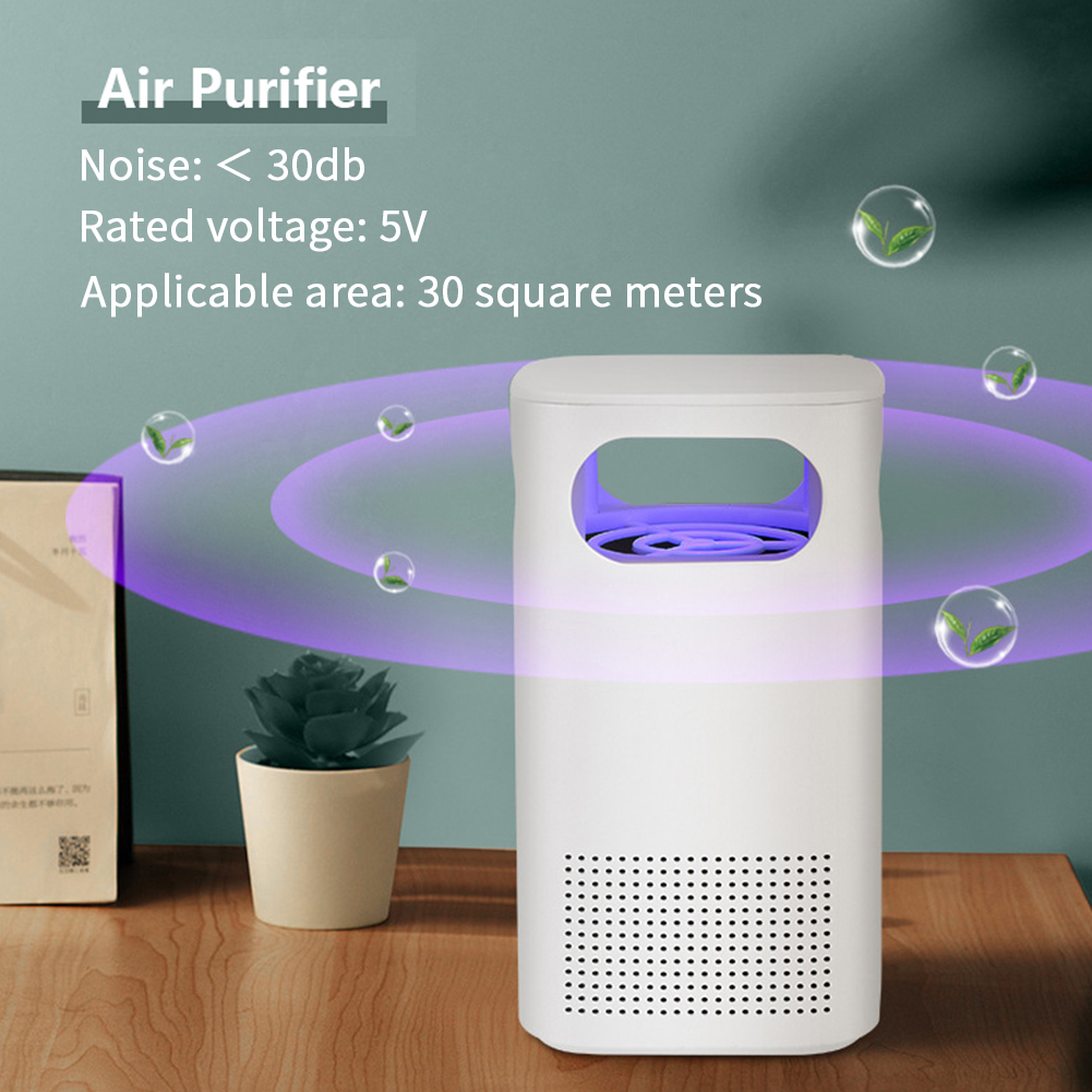 Purificador de aire portátil USB, filtro fresco de escritorio, elimina varias bacterias, compuesto, eliminación de pantalla, formaldehído