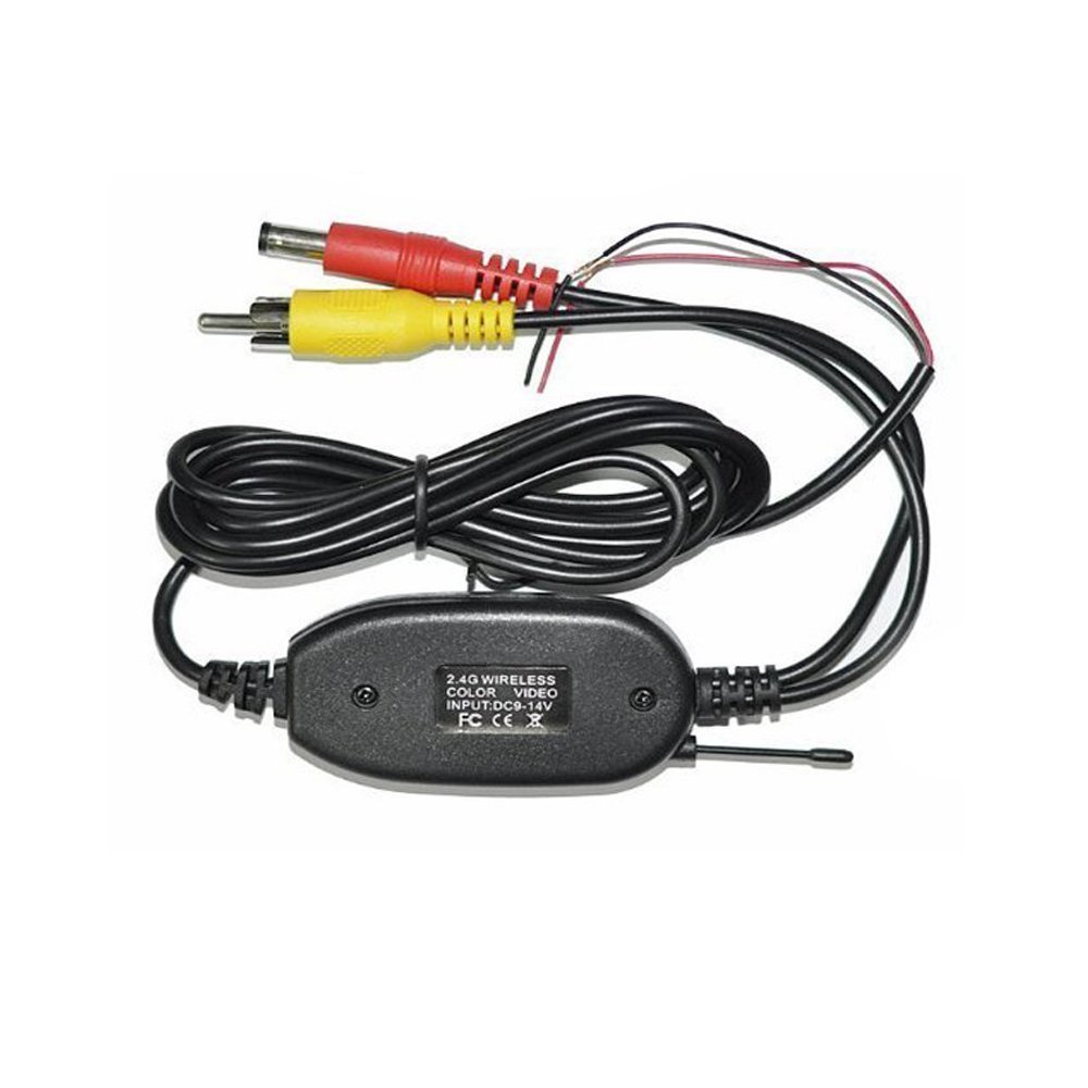 BYNCG W0 2.4 Ghz Draadloze RCA Video Zender en Ontvanger voor Auto Achteruitrijcamera Monitor Zender & Ontvanger Adapter