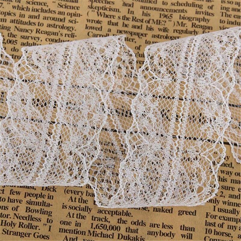 1pc 1000x4cm Embroidered DIY Craft Trim Sewing Lace Accessories Fabric Ribbons Materials Net Hand A6L2