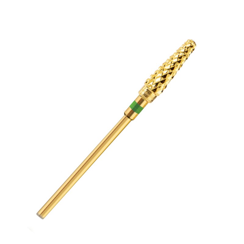 1 Uds., máquina eléctrica de manicura de carburo de oro para uñas, fresadora, fresa rotativa, accesorio limpio de uñas para brocas de salón: G5