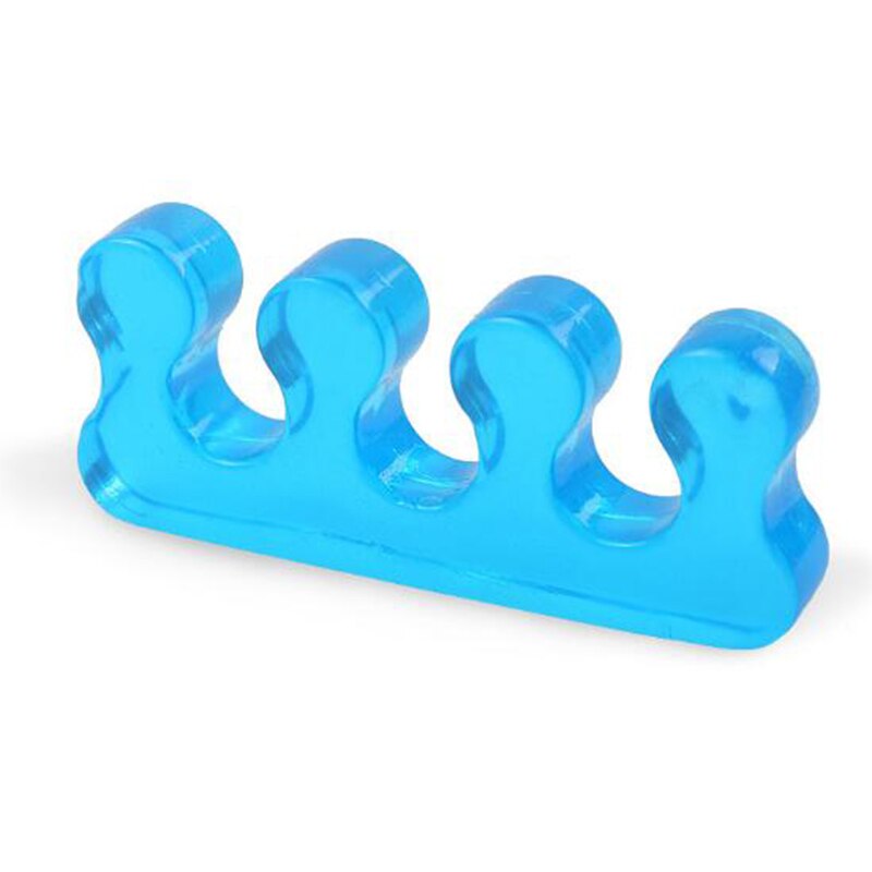 1 pair Silicone Soft Form Toe Separator / Finger Spacer For Manicure Pedicure Nail Tool Flexible Soft Silica Correction Tools: Blue