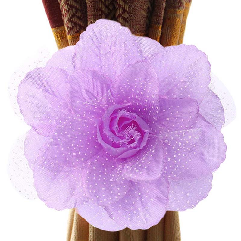 1pc Peony Flower Curtain Strap Curtain Tie Backs Home Decoration