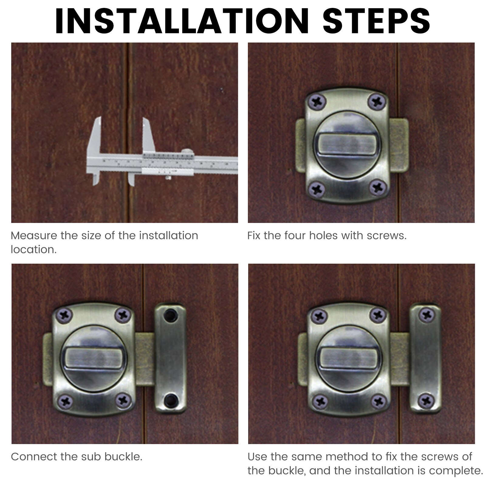 Thickened Zinc Alloy Small Door Latches Tools Sliding Door Left And Right Latches Sliding Door Sliding Door Bolts Door Lock Tool