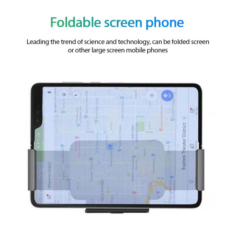 Car Wireless Charger 15W Auto Clamping Phone Mount Holder for XiaoMi Samsung Galaxy Fold Z Fold 2 iPhone 11 XS Max Huawei Mate X